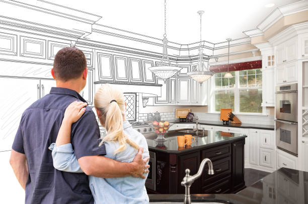 Custom kitchen cabinets installed in a Seattle home